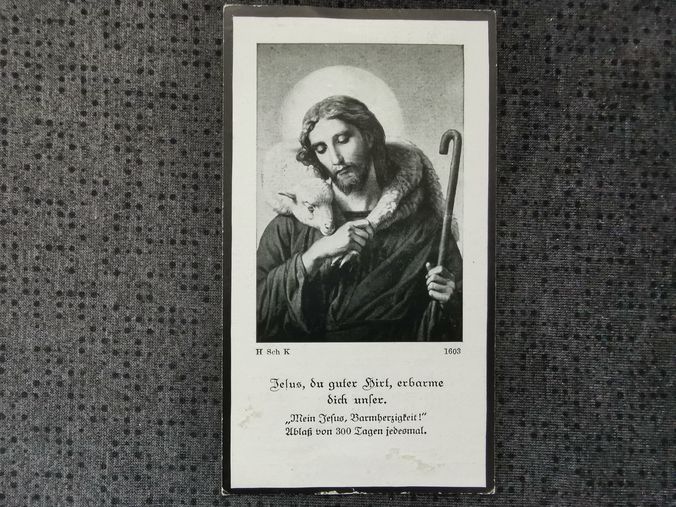 Sterbebild Gefreiter Egglham 9. Komp. Inf. Regt. 423 HJ-Scharführer Amsham Spasskaja Russland