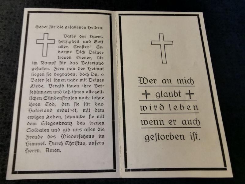Sterbebild Brüder Handelsmarine & Gefreiter Gruppenführer Kampfgruppen-Division "Hermann Göring" Osten - www.mmilitaria.com