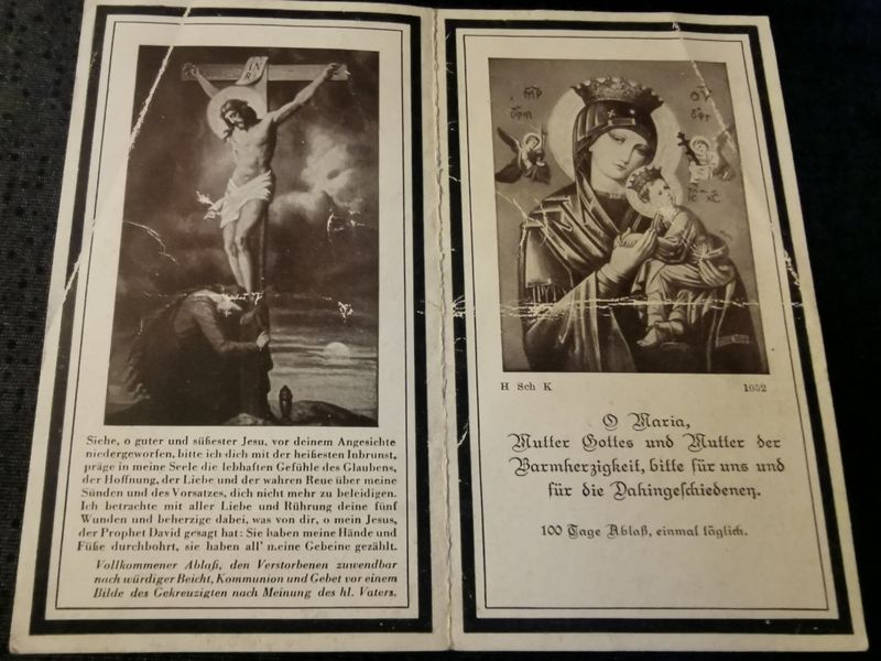 Sterbebild Pionier Plattling 4. SS-Aufklärungs Abt. LSSAH Zibormanowka Kiew Ukraine - www.mmilitaria.com