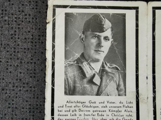 Sterbebild Brüder Obergefreiter Schwarzach Stab I/Pz. Regt. 27 PSA Modlin Polen Grenadier 6. Komp. Gren. Regt. "Hoch & Deutschmeister" Cassino Italien