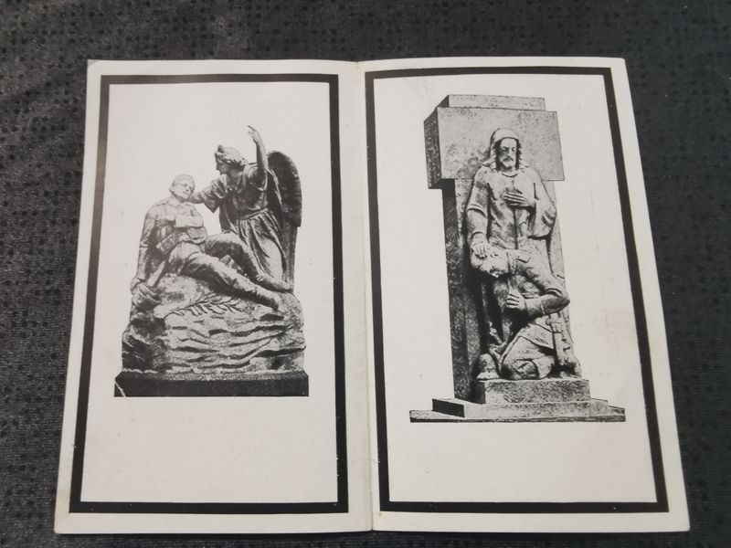 Sterbebild Grenadier 1. Komp. Res. Gren. Btl. I/135 Backovica Zagreb-Mirogoi Kroatien - www.mmilitaria.com