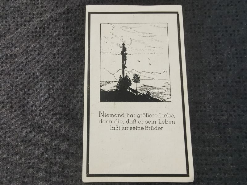 Sterbebild Unteroffizier Edt Gebirgs-Jäger Regt. EK II KvK Ungarn - www.mmilitaria.com