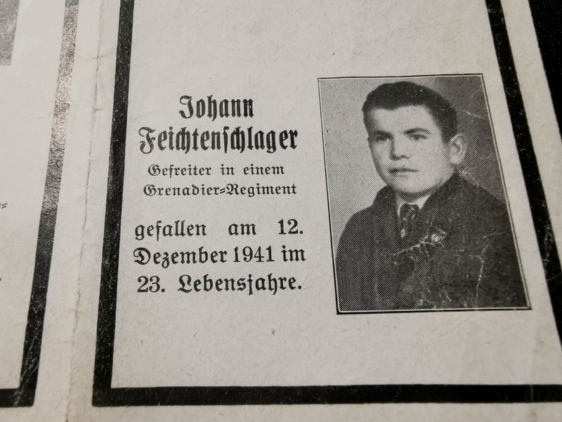 Sterbebild Brüder 5. Pz. Abt Feldherrnhalle (FHH) Pionier, Gefreiter Perewos Russland - www.mmilitaria.com
