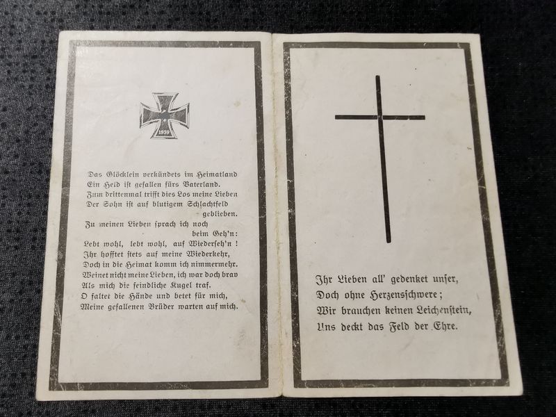 Sterbebild Brüder 5. Pz. Abt Feldherrnhalle (FHH) Pionier, Gefreiter Perewos Russland - www.mmilitaria.com