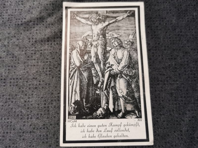 Sterbebild Unteroffizier Grenadier Regt. Stosstruppunternehmen östlich Warschau Lochow Polen - www.mmilitaria.com