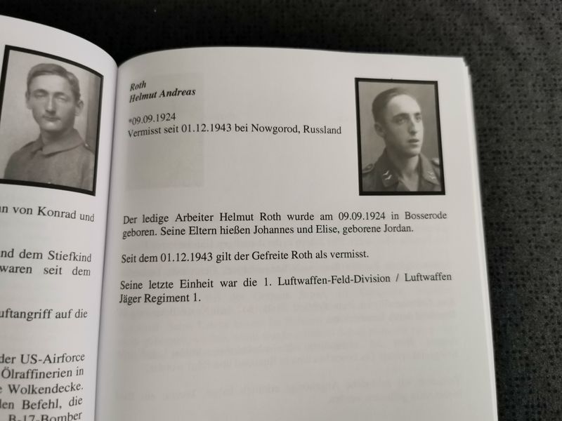 Sterbebilder Gedenkbuch Bosserode Wildeck Gewidmet den gefallenen Soldaten Limitierte Edition - www.mmilitaria.com