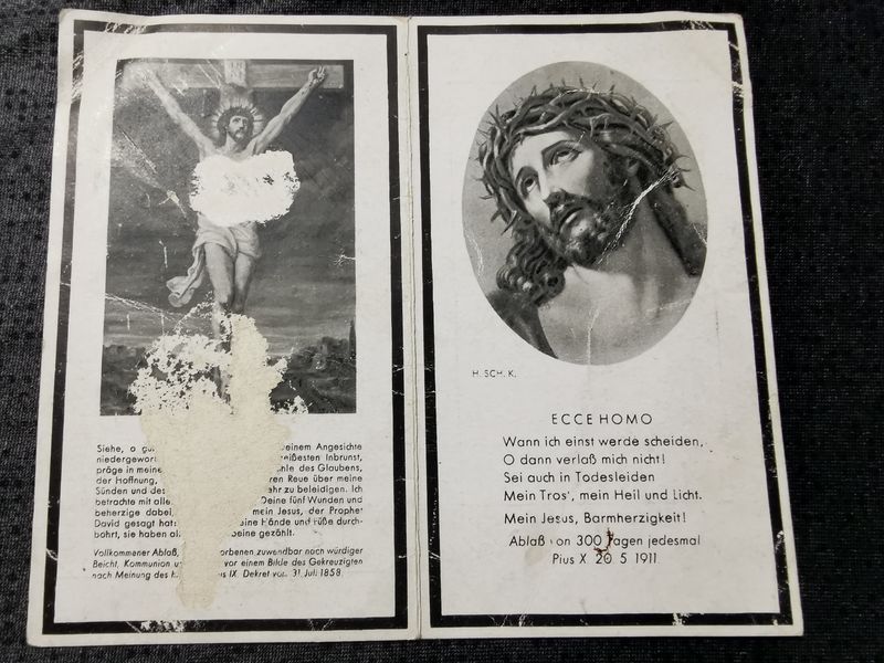 Sterbebild Oberfeldwebel Walchsing Infanterie Regt. EK I & II viele Auszeichnungen Russland - www.mmilitaria.com