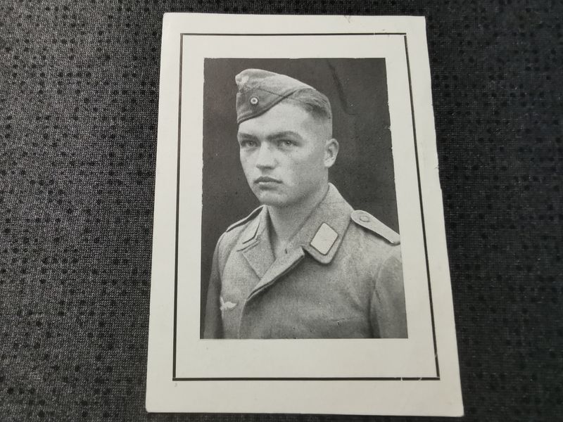 Sterbebild Gefreiter Regt. "Hermann Göring" HG Kämpfe in Tunis Bordj-Cedria Tunesien Afrika - www.mmilitaria.com