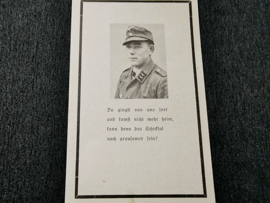 Sterbebild Obergefreiter Fallschirmjäger Regt. Westfront Geilenkirchen Deutschland - www.mmilitaria.com