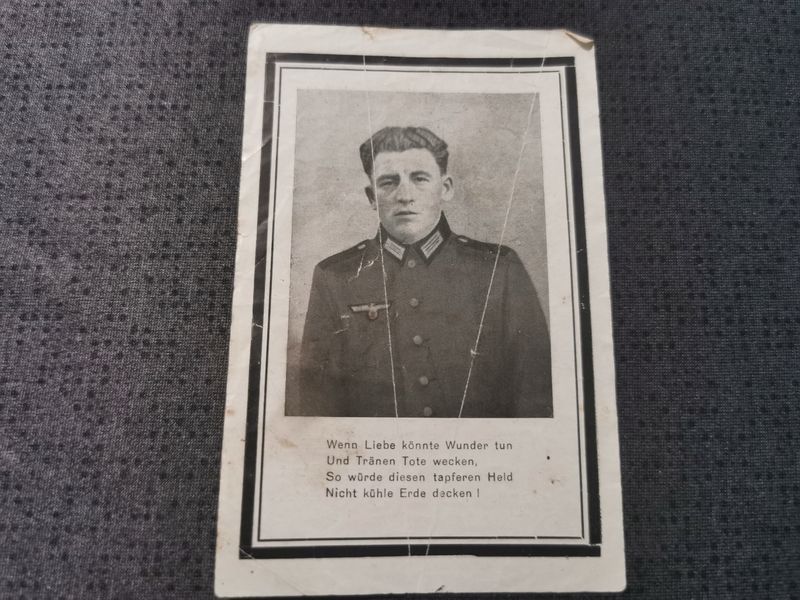 Sterbebild Meldereiter Radfahr-Schwadron 129 Gorsdok Newel Russland - www.mmilitaria.com