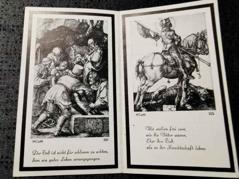 Sterbebild Unteroffizier Einhaus Geschützführer in PAK-Abteilung Rissawy Russland - www.mmilitaria.com