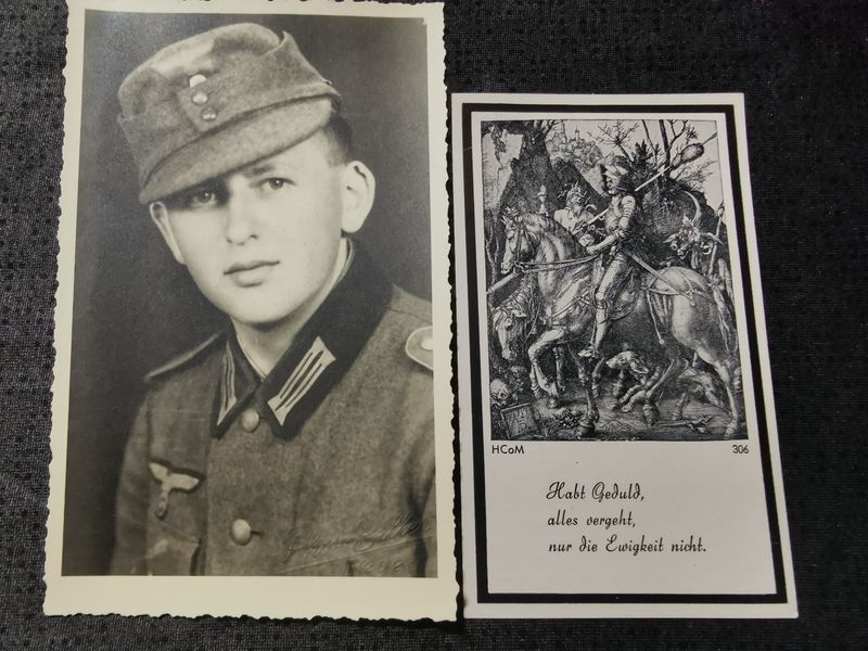 Sterbebild Gefreiter Regen Scharfschütze + Foto 6. Komp. Ski. Jäger Regt. 1 Kowel Russland - www.mmilitaria.com