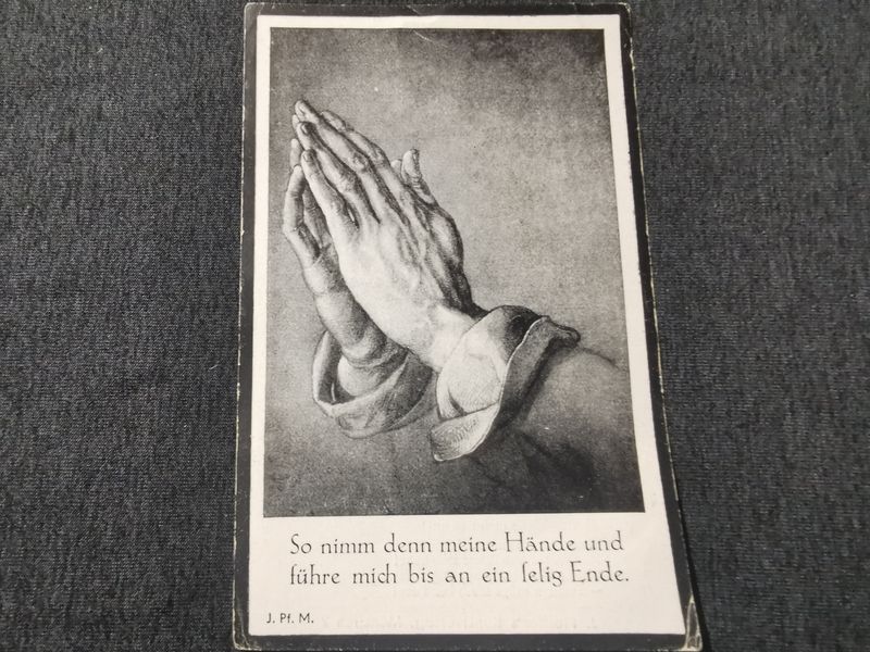 Sterbebild Oberjäger Gebirgsjäger Regt. Sallafront Hoher Norden Finnland - www.mmilitaria.com