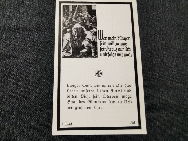 Sterbebild SS Sturmmann EK II Elbing Westpreußen Polen - www.mmilitaria.com