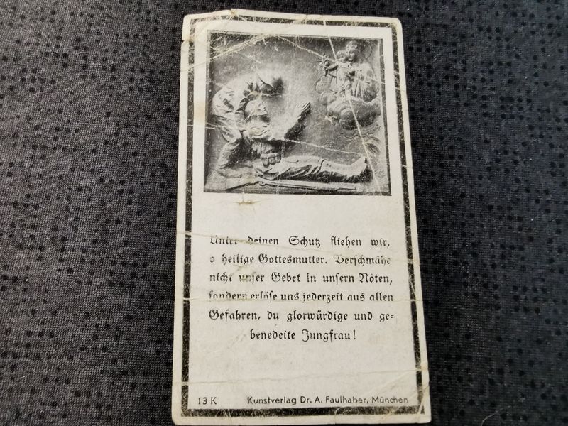 Sterbebild SS-Rottenführer Scherfen Nachrichten Abt. NKS EK II ISA Buzkij Charkow Ukraine - www.mmilitaria.com