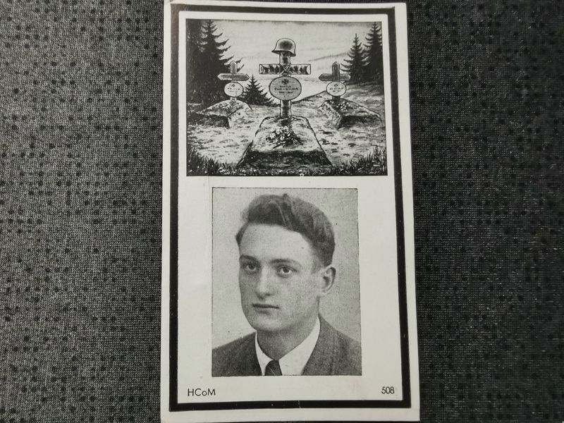 Sterbebild Schütze Flak-Ausbildung Btl. Volkssturm Endkampf 17 Jahre Bombenangriff Würzburg Deutschland - www.mmilitaria.com