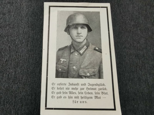Sterbebild Unteroffizier Grenadier Regt. EK II Costermano Italien - www.mmilitaria.com
