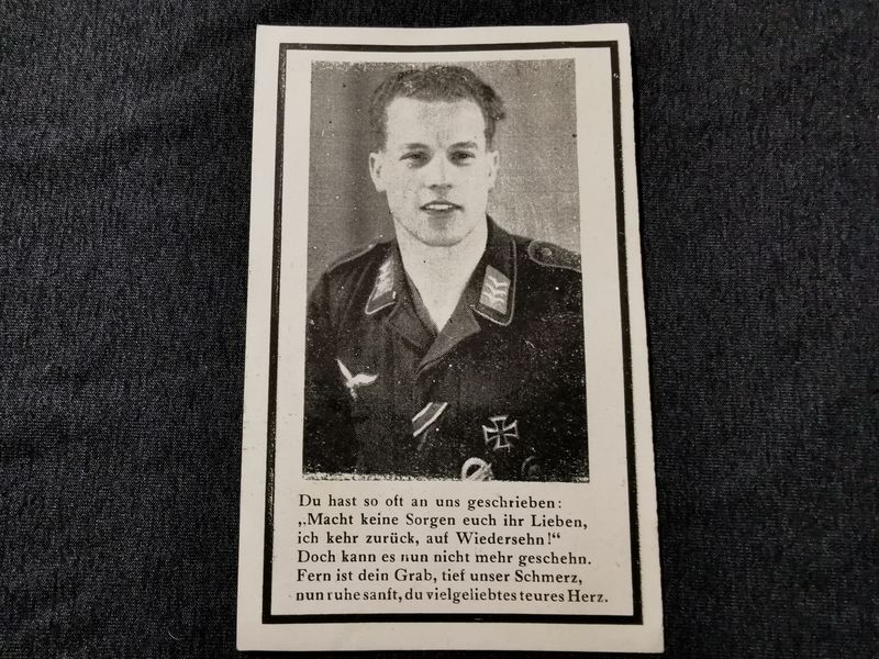 Sterbebild Unteroffizier Welschbach 9. Komp. Fallschirmjäger Regt. 2 Kretaband Nowgorodka Ostfront - www.mmilitaria.com