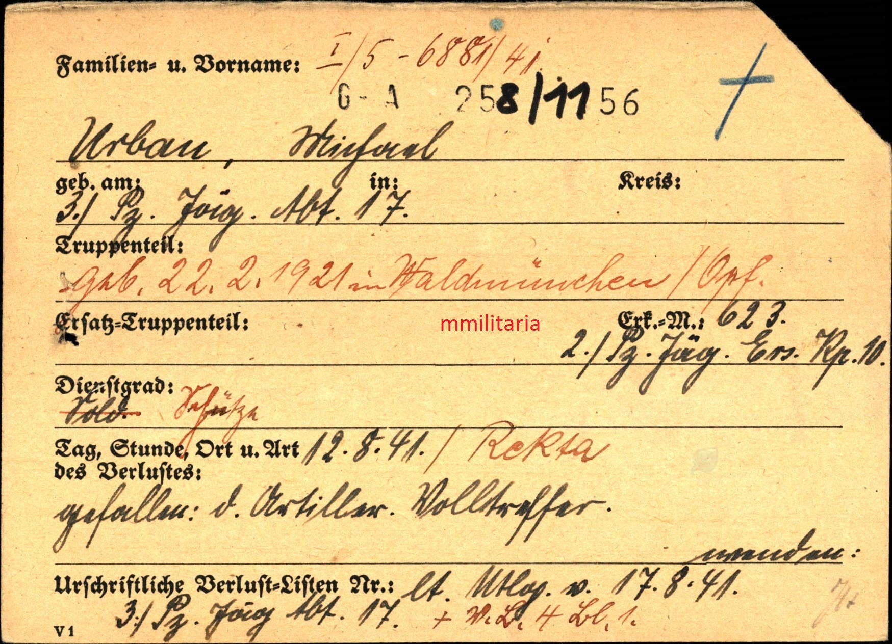 Sterbebild Brüder Obergefreiter 6. Komp. 44 Pz. Gren. Regt. "Großdeutschland" GD Schütze 3.Pz. Jäger Abt 17 Osten - www.mmilitaria.com
