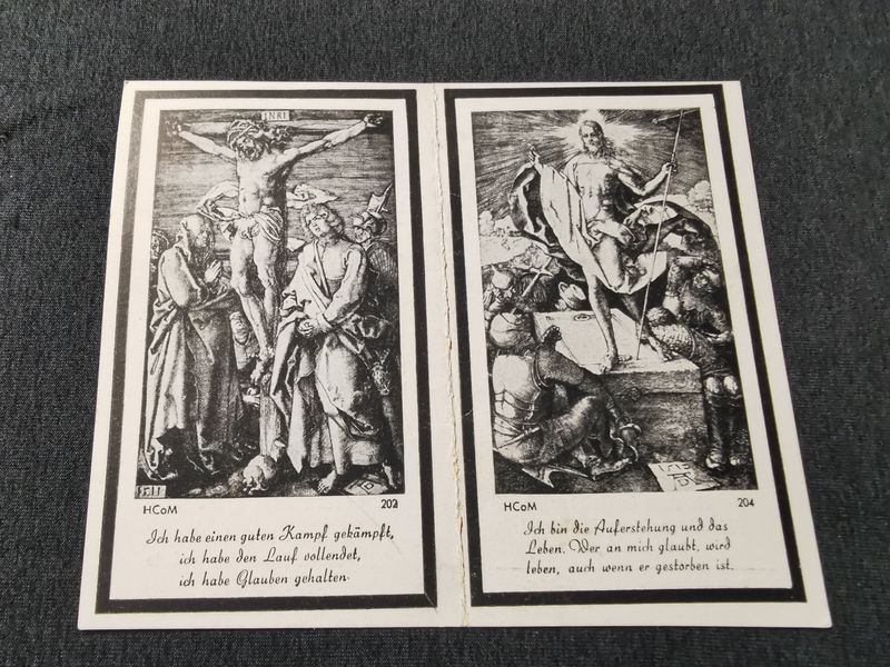 Sterbebild Brüder Obergefreiter 6. Komp. 44 Pz. Gren. Regt. "Großdeutschland" GD Schütze 3.Pz. Jäger Abt 17 Osten - www.mmilitaria.com