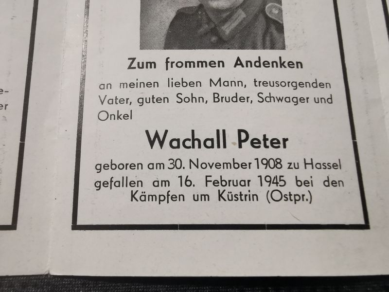 Sterbebild Brüder & Vater Hassel Unteroffizier 7/KG-77 JU-88 Mittelmeer Malta Endkampf Küstrin Ostpreußen Russland - www.mmilitaria.com