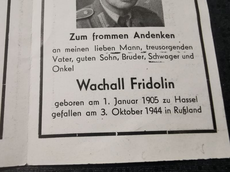 Sterbebild Brüder & Vater Hassel Unteroffizier 7/KG-77 JU-88 Mittelmeer Malta Endkampf Küstrin Ostpreußen Russland - www.mmilitaria.com