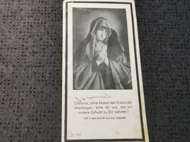 Sterbebild Schütze 10. Komp. Inf. Regt. 62 Scheldemündung Tournai Lommel Belgien - www.mmilitaria.com