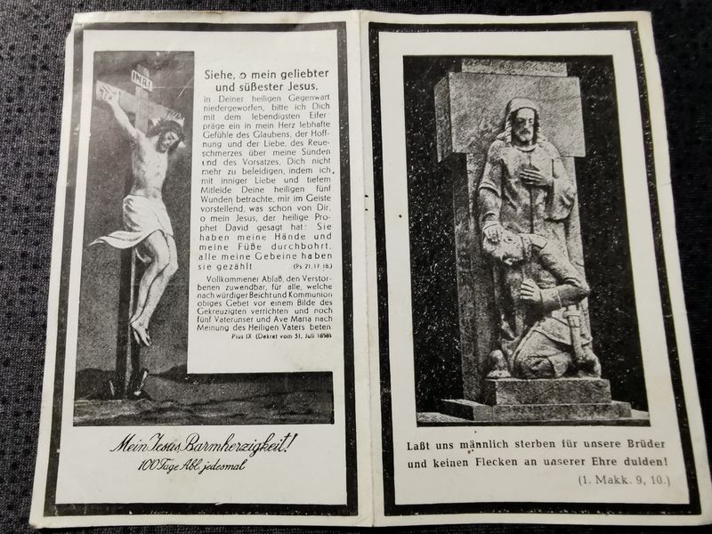 Sterbebild Pionier St. Martin Marigny Normandie Invasionsfront Frankreich - www.mmilitaria.com