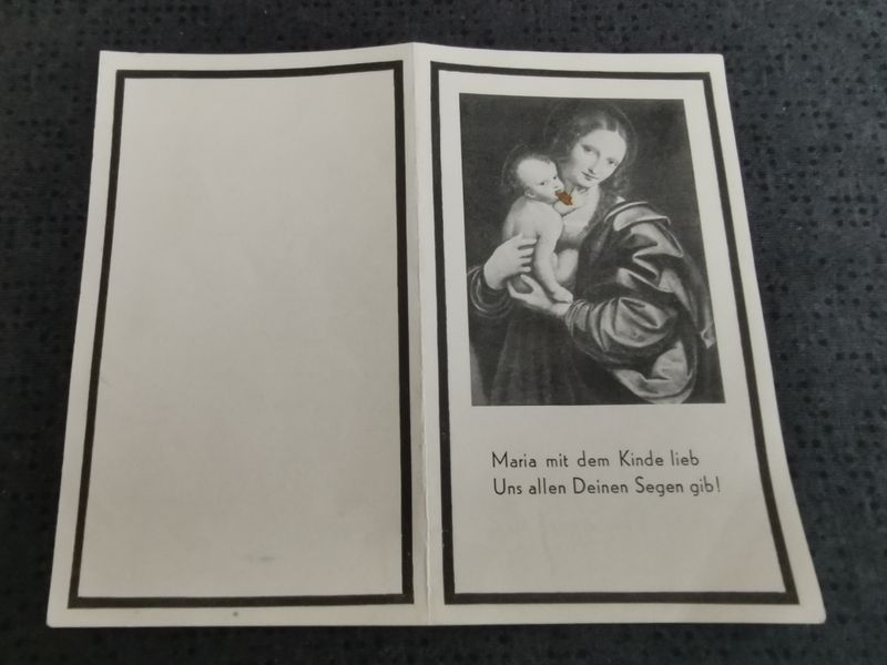 Sterbebild Obergefreiter Uttendorf Kriegsmarine Fay des Bretagne Normandie Marigny Frankreich - www.mmilitaria.com