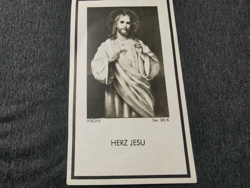 Sterbebild Werferführer Aufklärungsabteilung EK II verschiedene Auszeichnungen Osten - www.mmilitaria.com