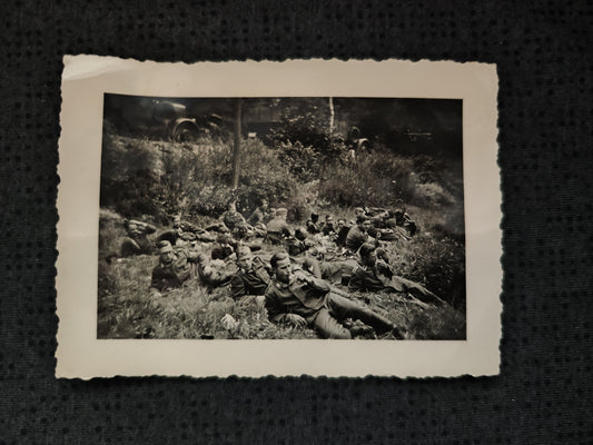 Foto Rast im Feld Kompanie Westfeldzug Belgien 1940