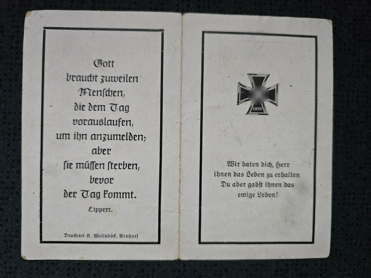 Sterbebild Brüder Unteroffizier Reisach 3. Staffel Jagdflieger Schule 1 Frankfurt Obergefreiter Artillerie Regt. Bobruisk Weissrussland