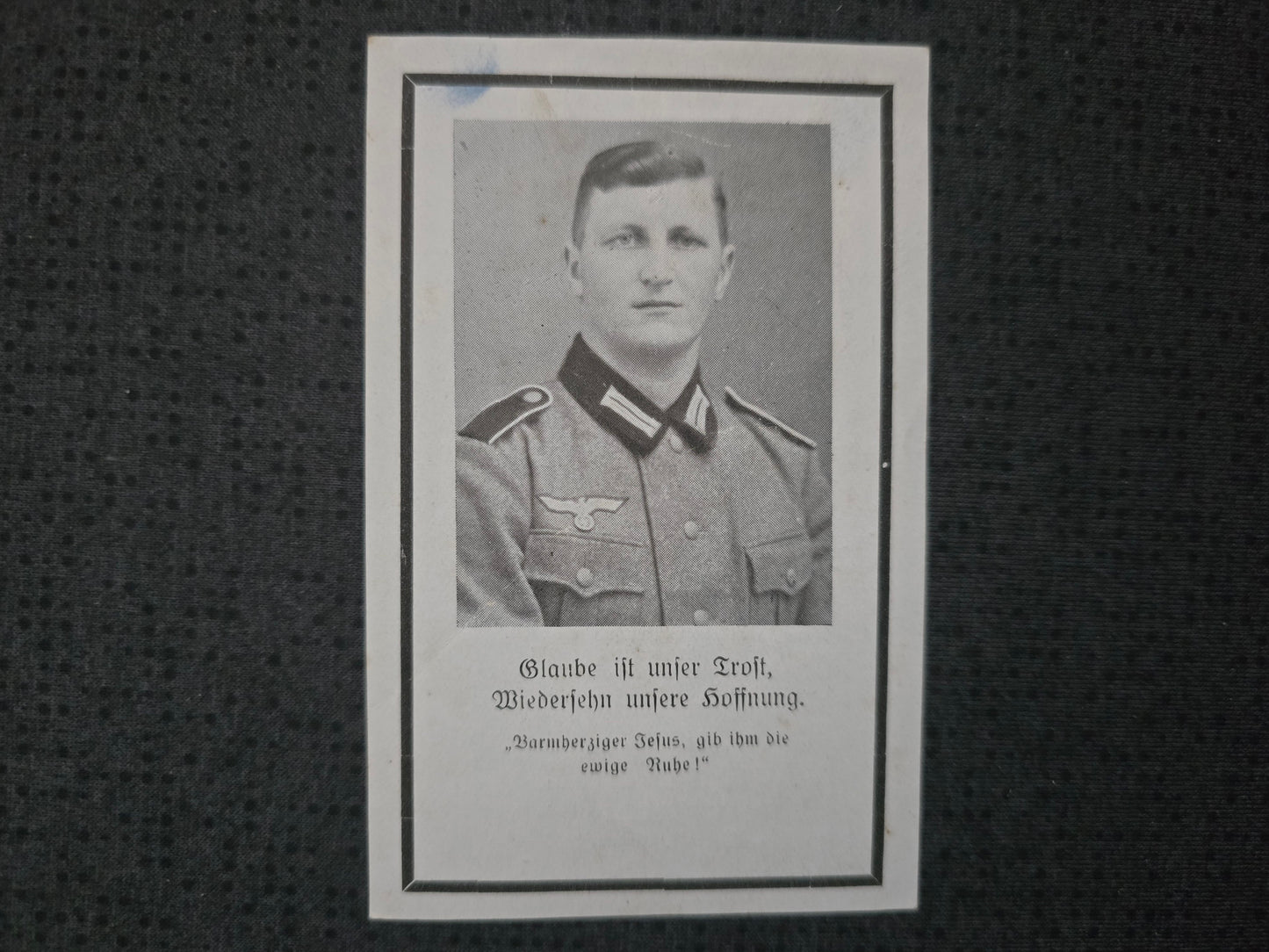 Sterbebild Obergefreiter Riedau 6. Jäger Regt. 40 Cornigliano Genua Italien