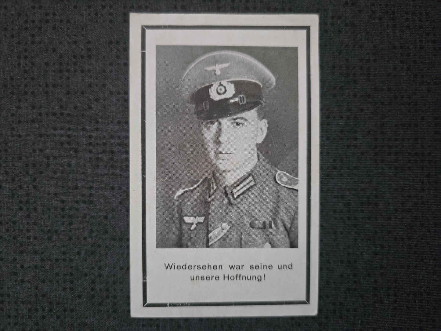 Sterbebild Stabsgefreiter Leithen Infanterie Regt. VWA silber Holland Kleve-Donsbrüggen