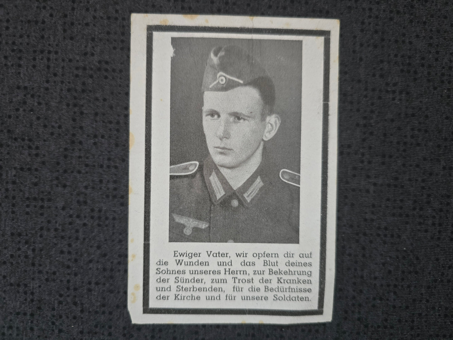 Sterbebild Gefreiter Heinrichskirchen 11. Komp. Gren. Regt. 21 Cholm Pulawy Polen