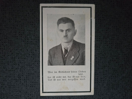 Sterbebild Ortsverwalter RGV Erinnerungsmedaille Medaille für Deutsche Volkspflege Hoher Norden