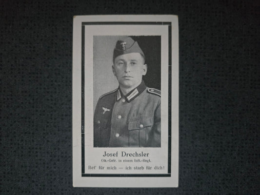 Sterbebild Obergefreiter Tittmoning Infanterie Regt. Kriegslaz. 2/615 Bobruisk Weissrussland