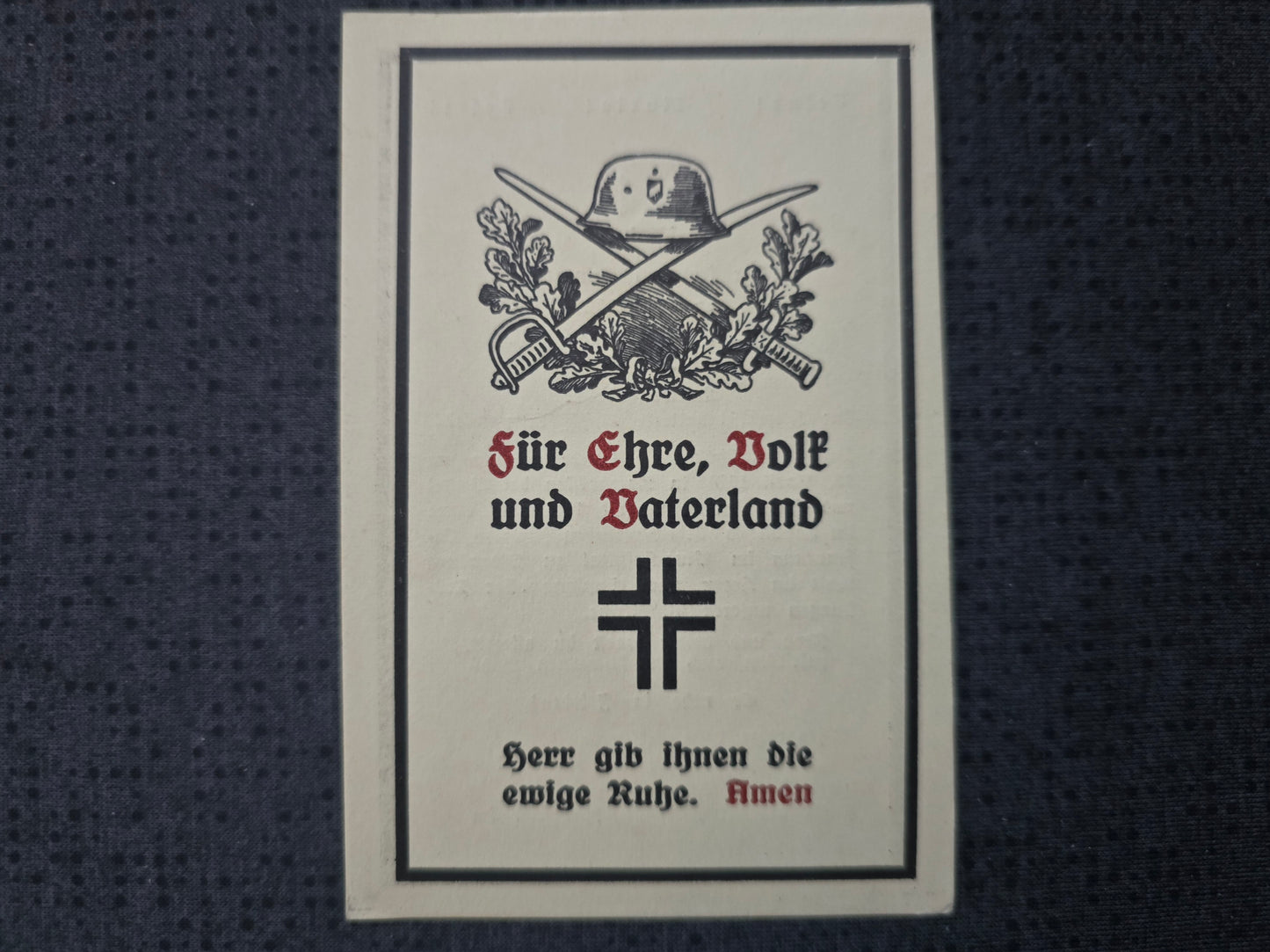 Sterbebild Schüler Luftwaffenhelfer 16 Jahre Heimatflakbatterie 95/XI Quackenbrück Pius Hospital Oldenburg