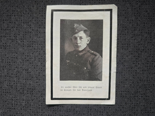 Sterbebild Gefreiter St. Wolfgang 5. Batterie Schwere Art. Abt. (Mot) II/62 Poltawa Ukraine