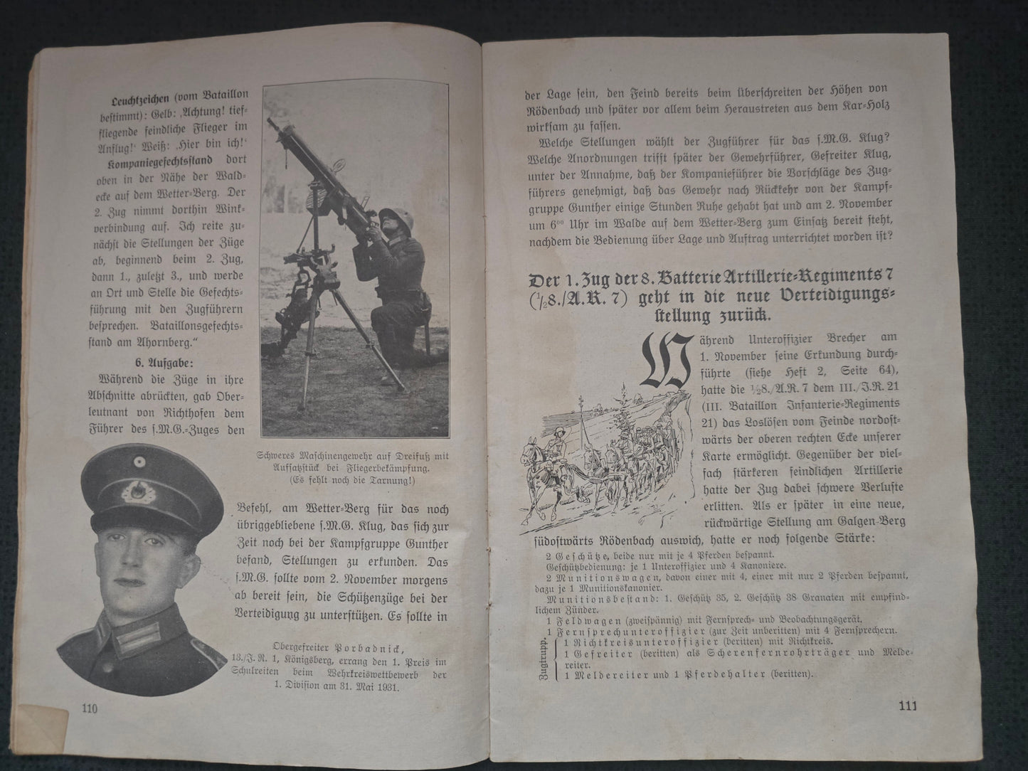 Heft Illustrierte Kriegskunst in Wort und Bild von 1931 Reichsverteidigung Ausbildung England