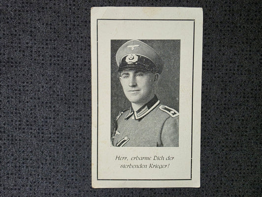 Sterbebild Stabsfeldwebel Ordonanz Offizier Infanterie Regt. Charkow Ukraine