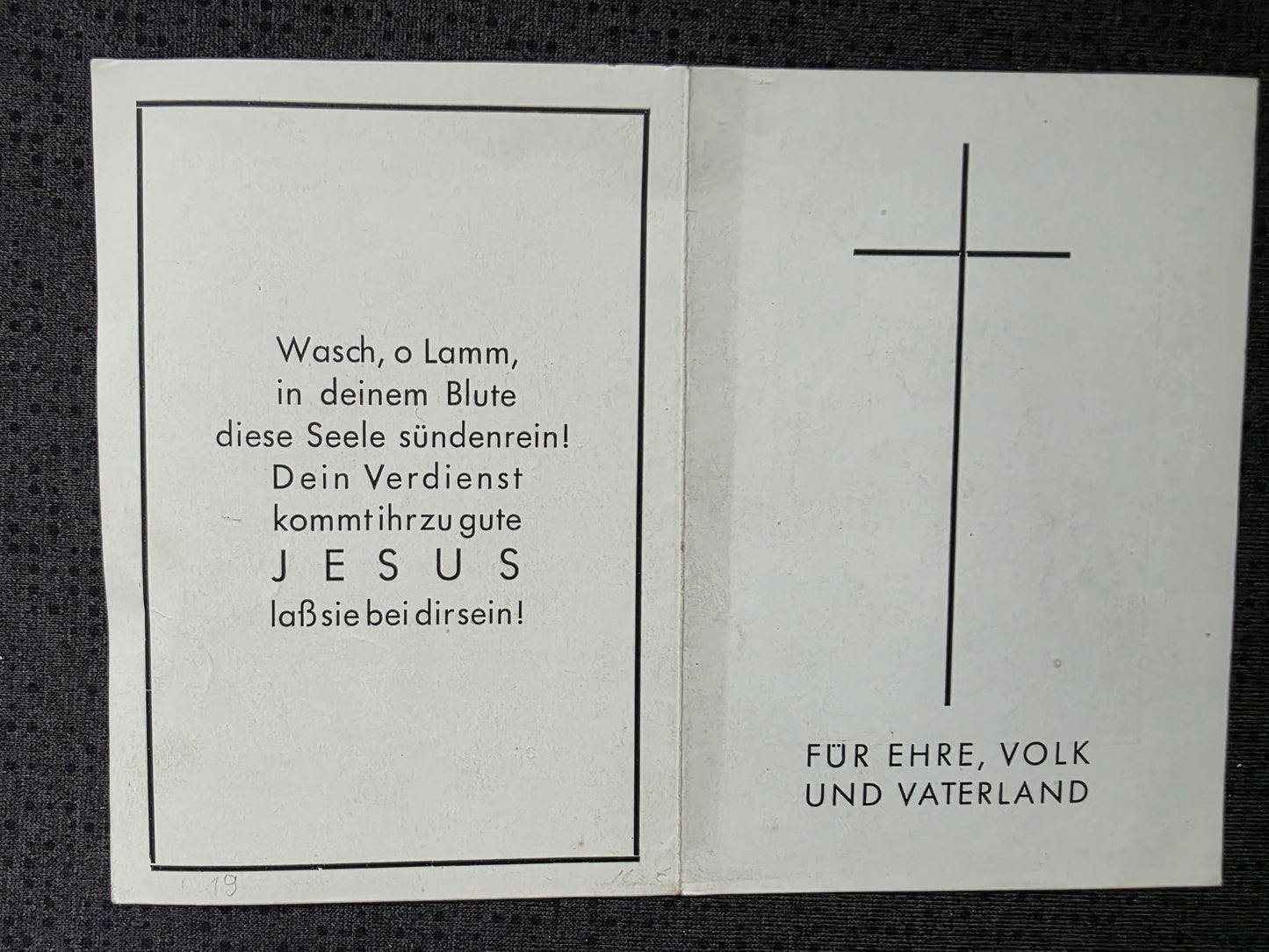 Sterbebild Flieger Westkirchen 7. Fliegerschule 5 Wischau Luftwaffenlazarett Brünn/Mähren