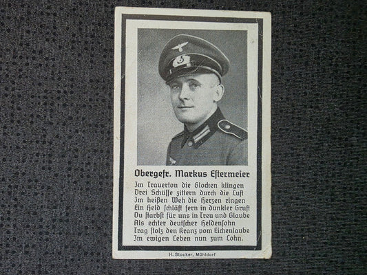 Sterbebild Obergefreiter Lochheim Grenadier Regt. Osten