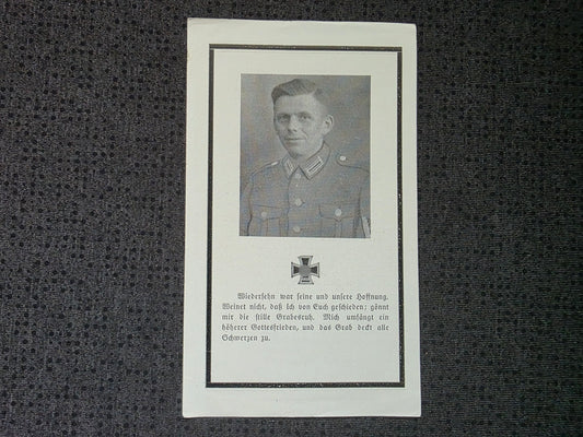 Sterbebild Gefreiter Glandorf 1. Komp. Gren. Regt. 430 Golubeja Russland