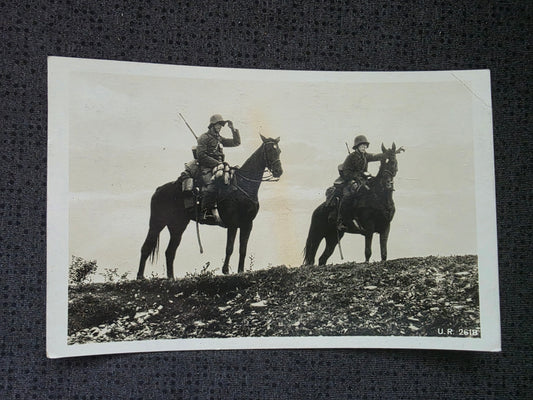 Foto-Postkarte Ansichtskarte "Unsere Reichswehr Reiterpatrouille" 1933