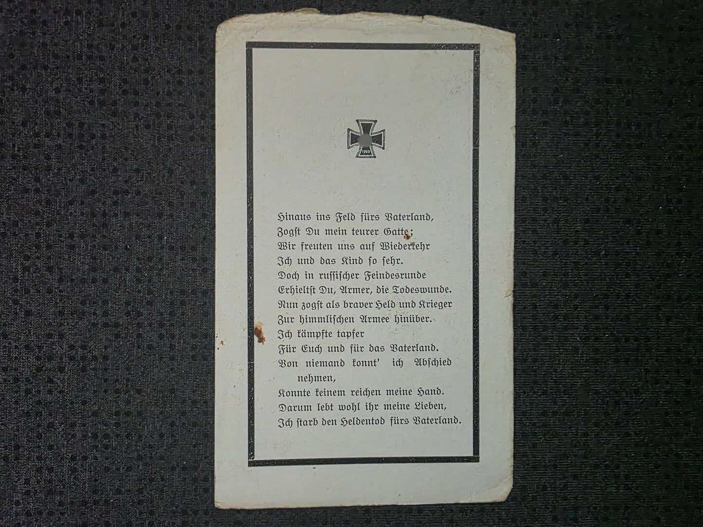 Sterbebild Obergefreiter Walzing 2. Bau-Pionier Btl. 127 Aristowa Narwa Estland