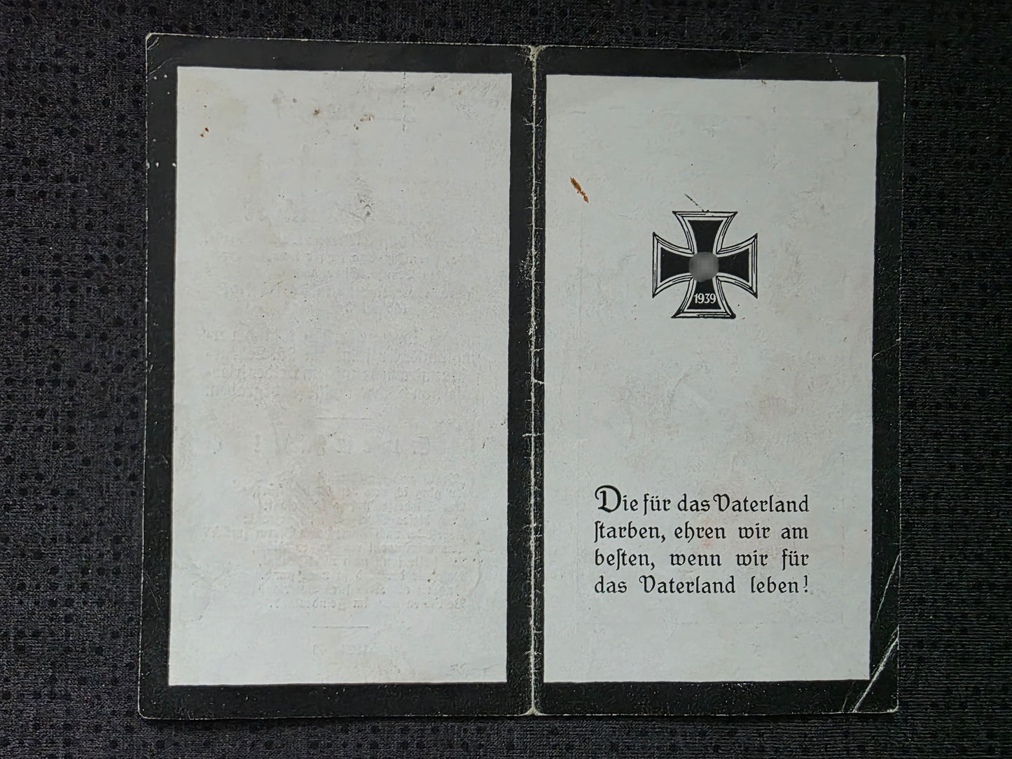Sterbebild Unteroffizier Stuben 7./III. SG-1 Pilot Stukageschwader FFS Gold Baranowitsche Weissrussland
