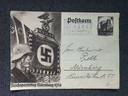 Propaganda-Postkarte Reichsparteitag 1934 Nürnberg NSDAP