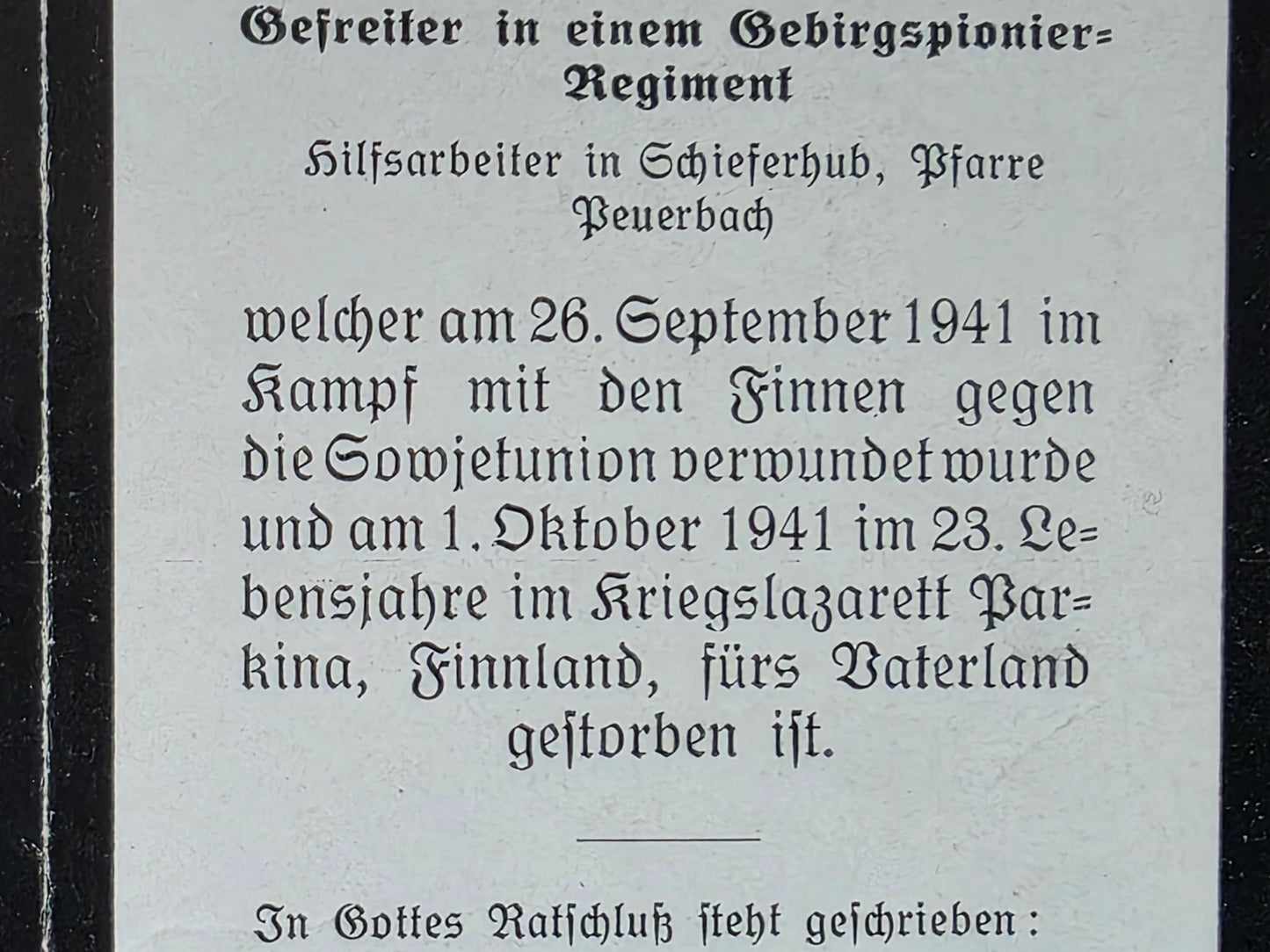 Sterbebild Brüder Bogen Grenadier Stab II Panzer-Gren. Regt. 112 Roslawl Obergefreiter Westen Haldern