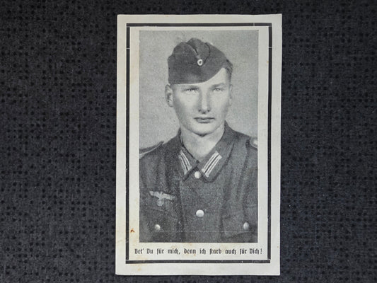 Sterbebild Gefreiter Gotteszell Grenadier Regt. Normandie Cherbourg Orglandes Frankreich